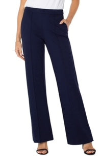Liverpool Pull On Wide Leg Trouser Cadet Blue