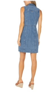 LIVERPOOL DENIM TRUCKER DRESS