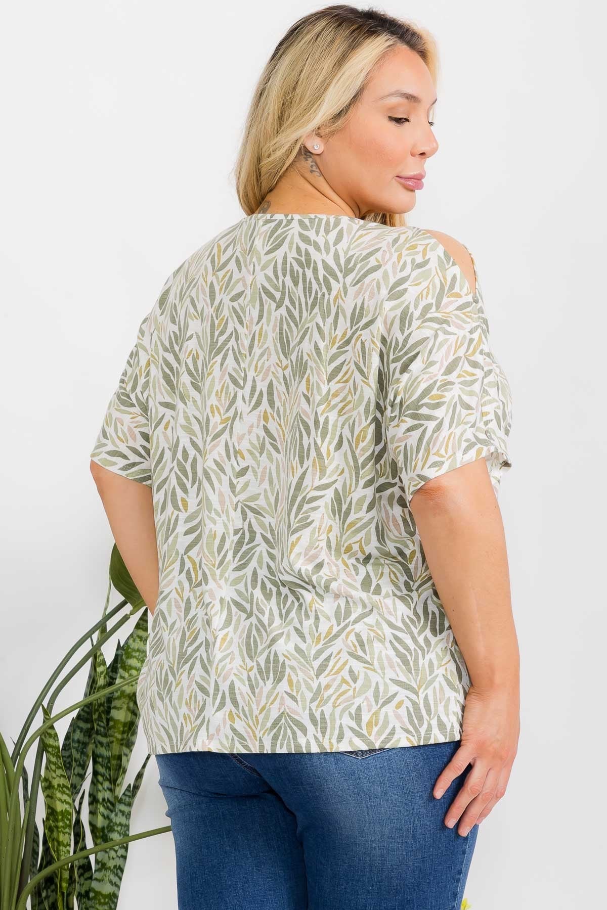 PER GREEN LEAF S/S TOP PLUS