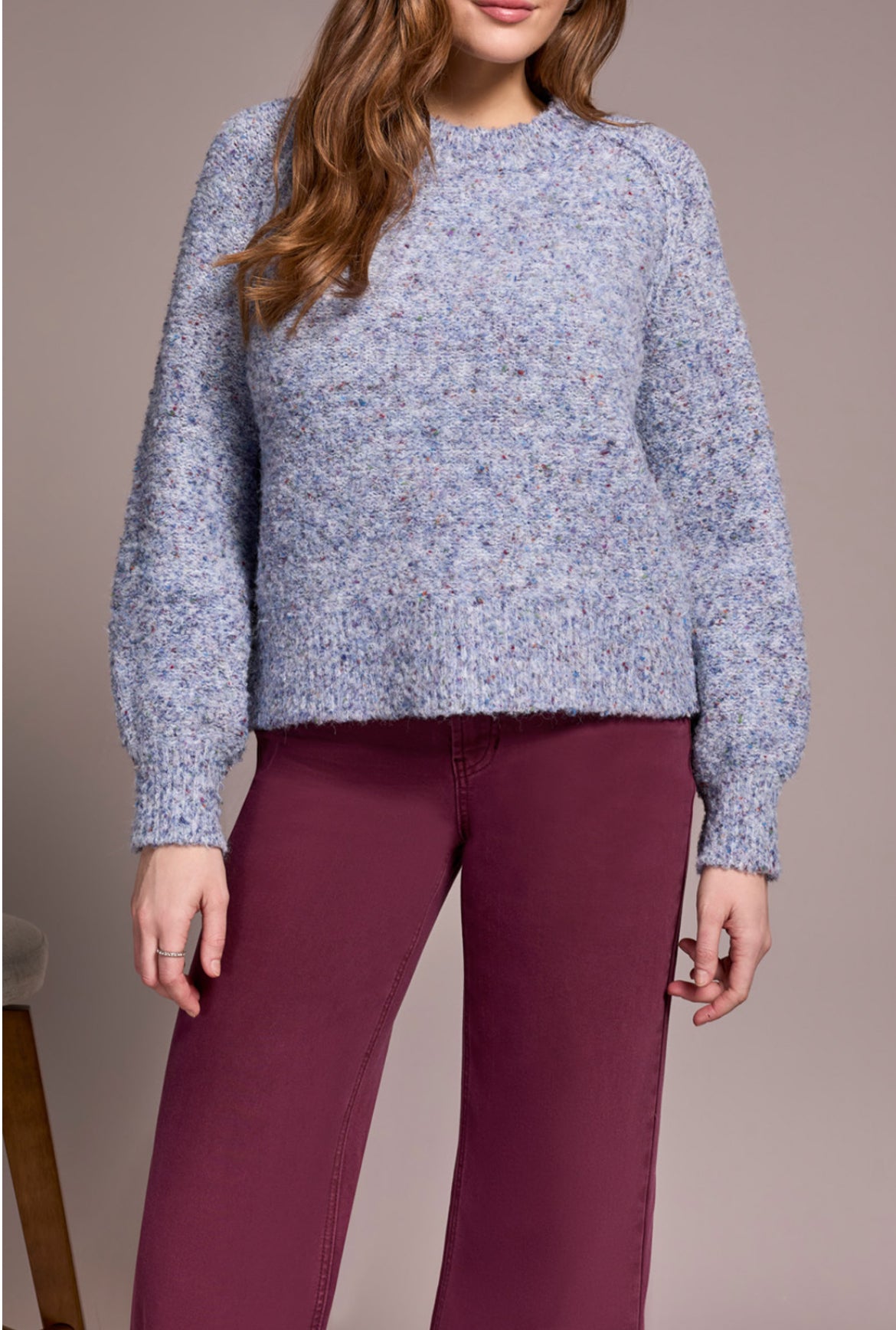Tribal L/S Crew Neck Sweater Marine Blue