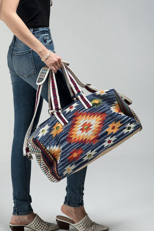 Urban Navajo Print Weekender Bag 3017