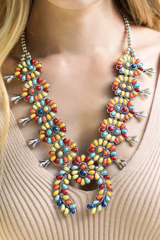 Urban Squash Blossom Necklace Set Multi 2005