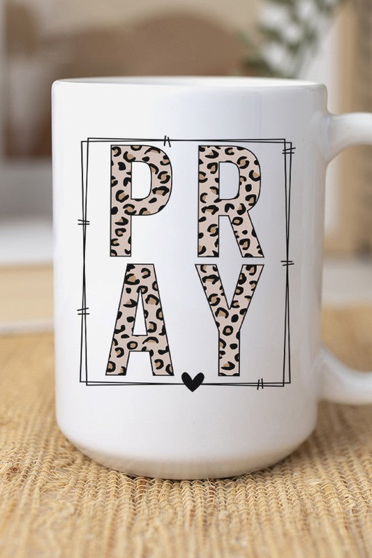 Cali Leopard PRAY Mug