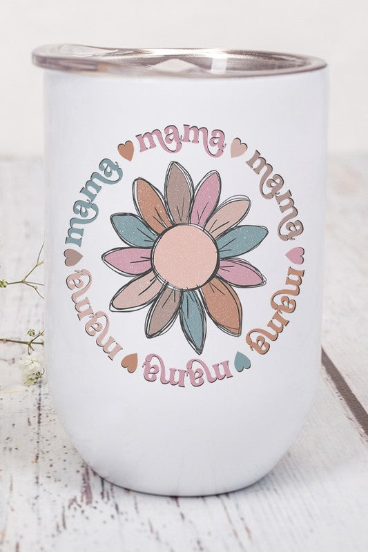 Cali MAMA Flower Circle Wine Mug