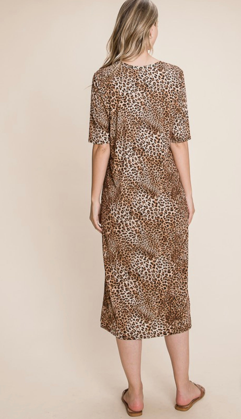 BB FALL S/S ANIMAL PRINT DRESS