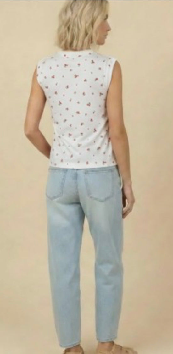BOMBOM Cherry Print Tank Top