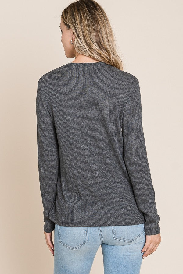 BB Relaxed Fit Crew Neck L/S Top