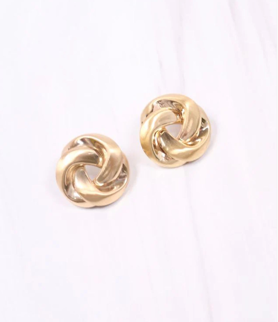 CH 38463 Knot Earring GOLD