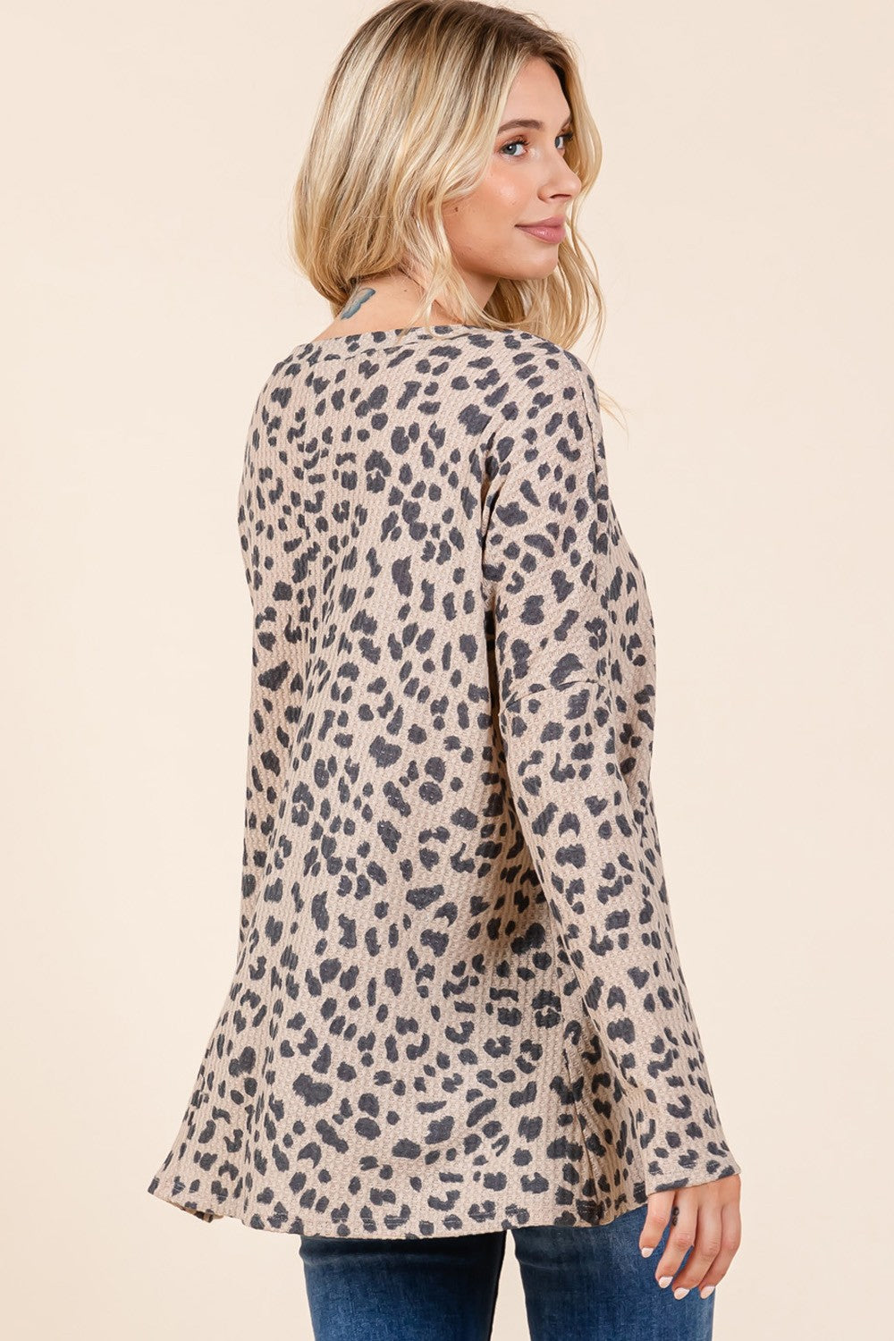 CS Leopard Loose Fit Tunic L/S