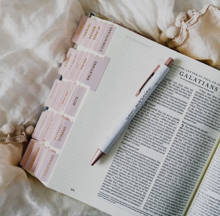 DAILY GRACE BLUSH BIBLE TABS