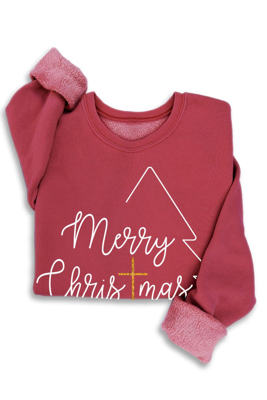 HRT/LUV MERRY CHRISTMAS SWEATSHIRT