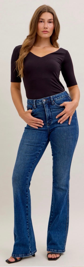 Judy Blue Stretch High Waist Bootcut SHORT 30" Inseam