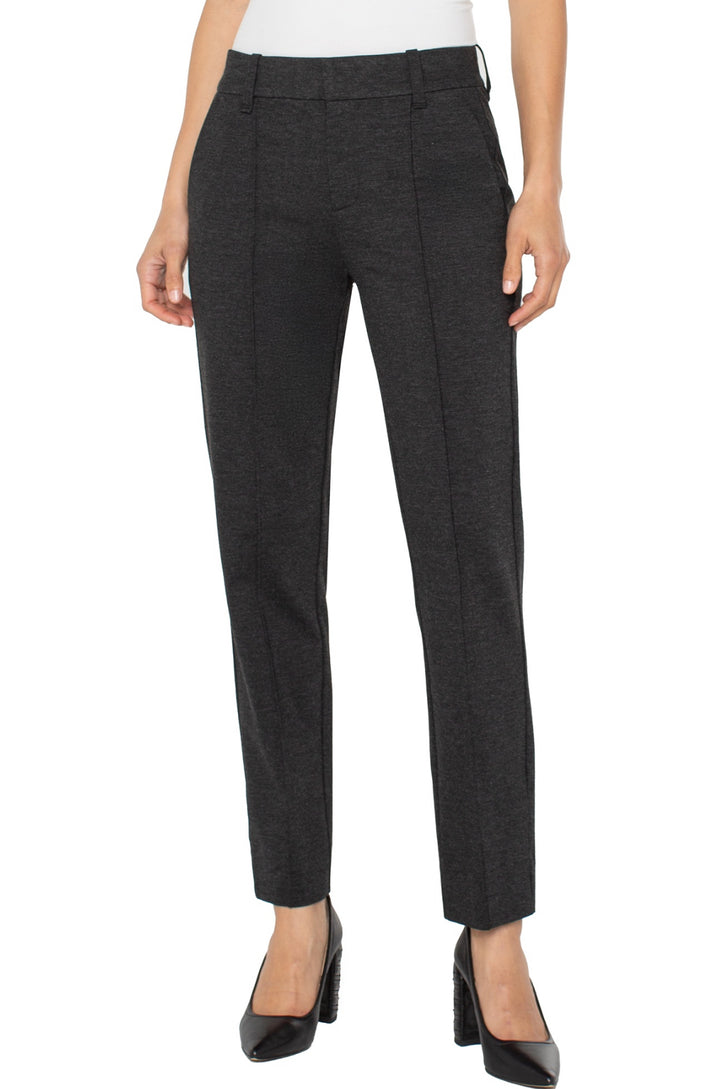 Liverpool Gemma Cigarette Style Trouser Heathered Charcoal