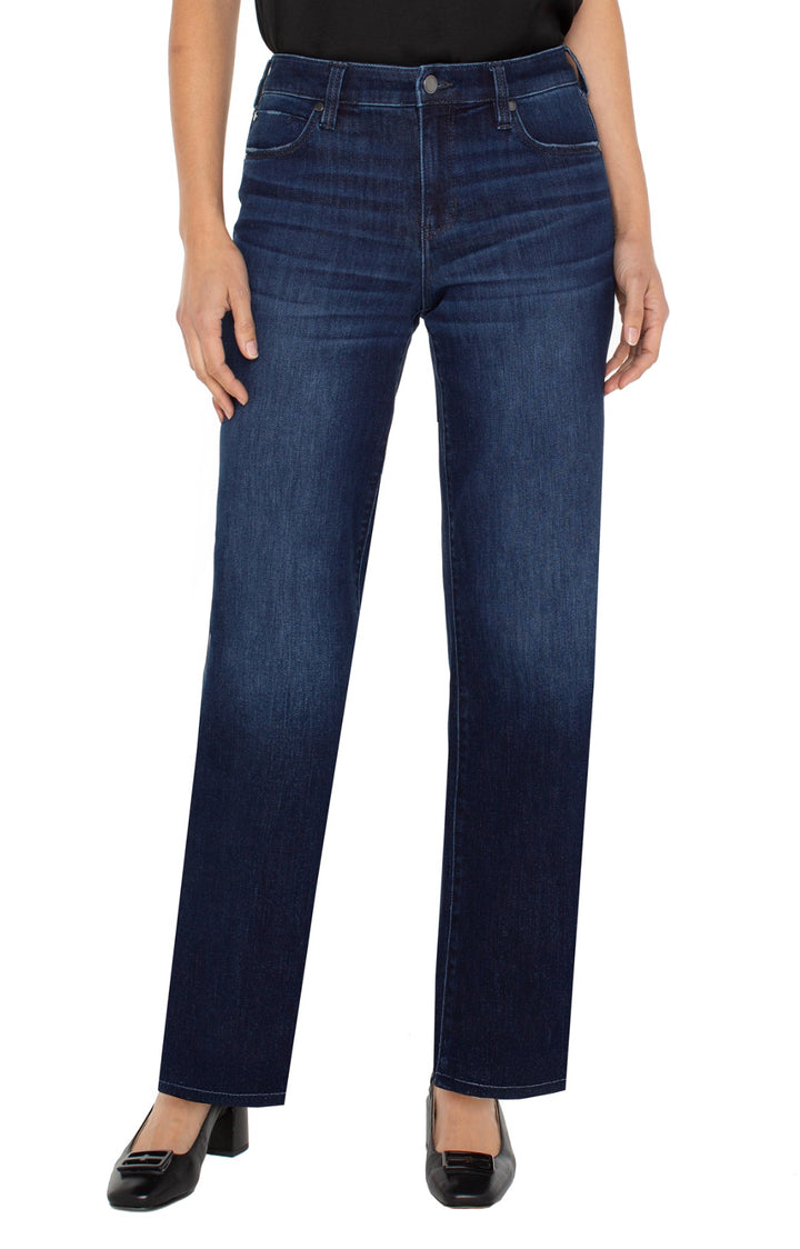 Liverpool Kennedy Straight Leg 32" Dk Wash