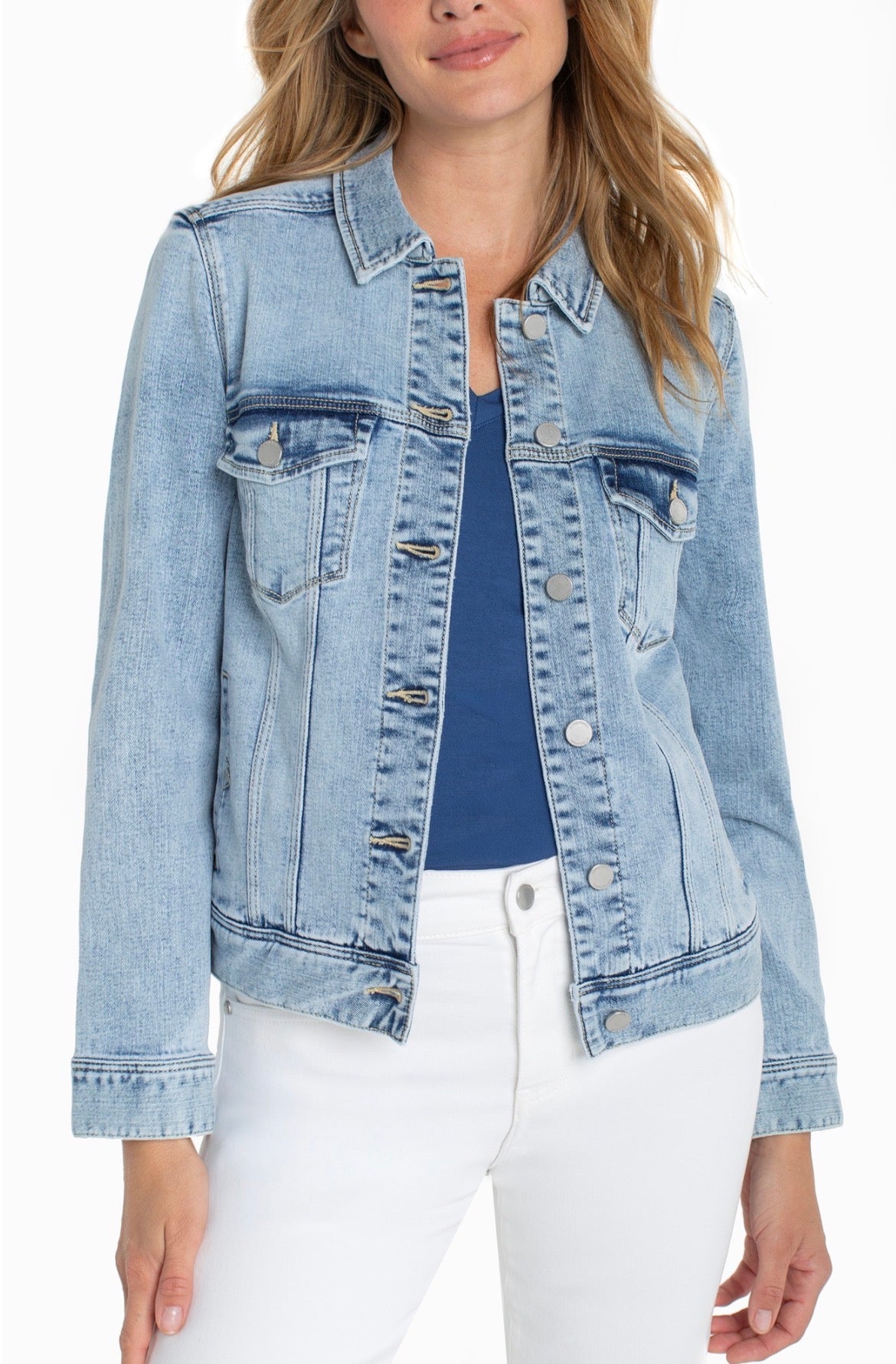 Liverpool Classic Jean Jacket Light Wash