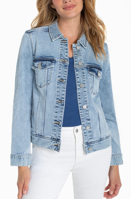 Liverpool Classic Jean Jacket Light Wash