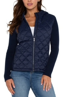 LP Quilted Sweater Hooded Jacket