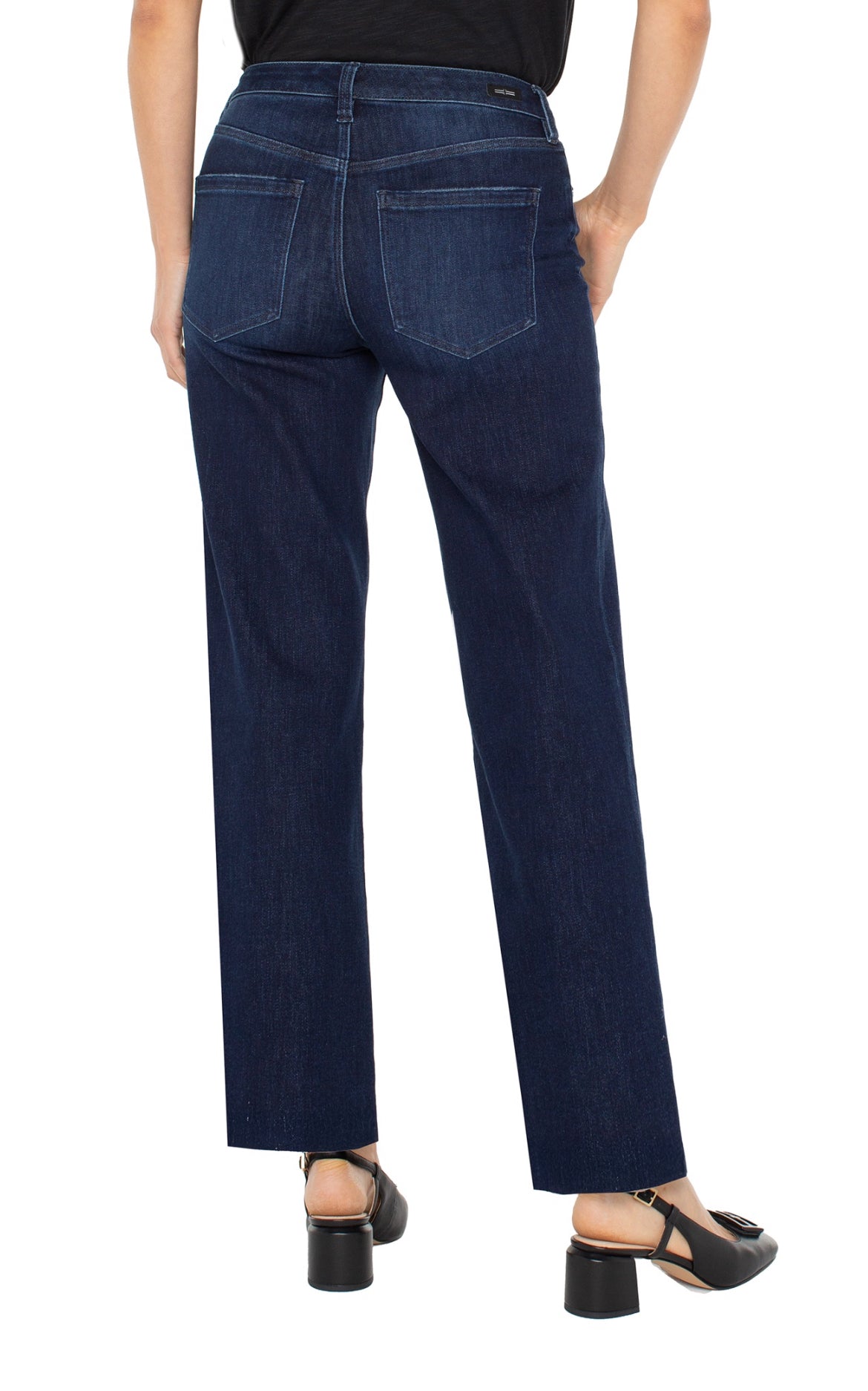 Liverpool Kennedy Straight Leg 32" Dk Wash