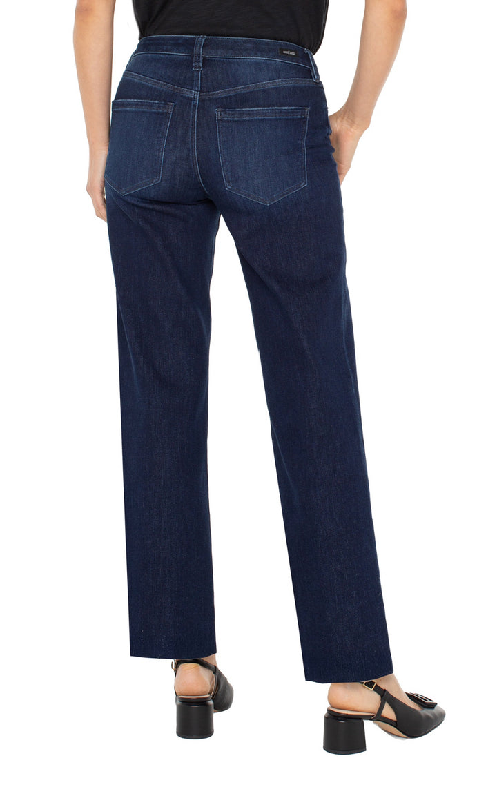Liverpool Kennedy Straight Leg 32" Dk Wash