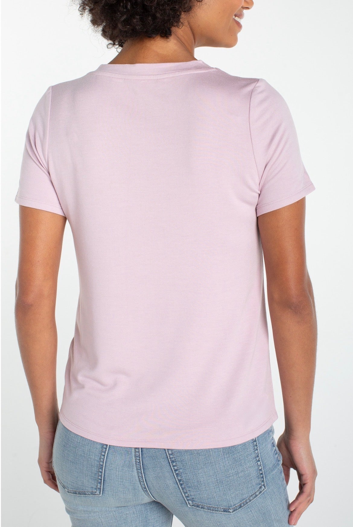 Liverpool S/S V Neck Tee Lilac Shadow