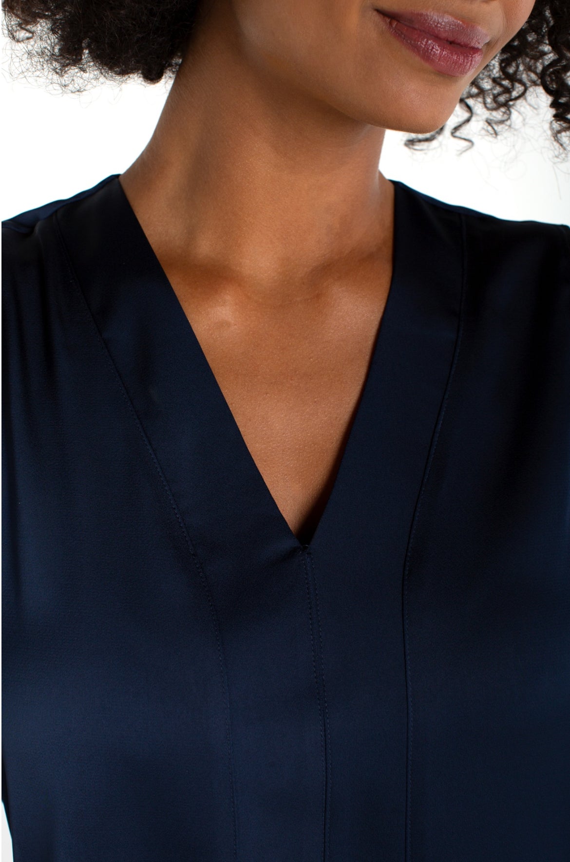 Liverpool Sleeveless V Neck Navy Layering Shell