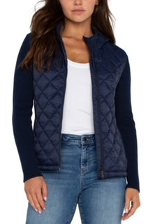 LP Quilted Sweater Hooded Jacket