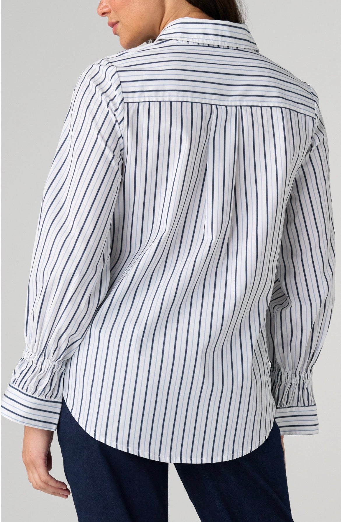 Liverpool Adjustable Sleeve Button Front Blouse