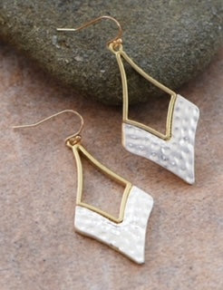 MIA 2 TONED ARROW EARRINGS