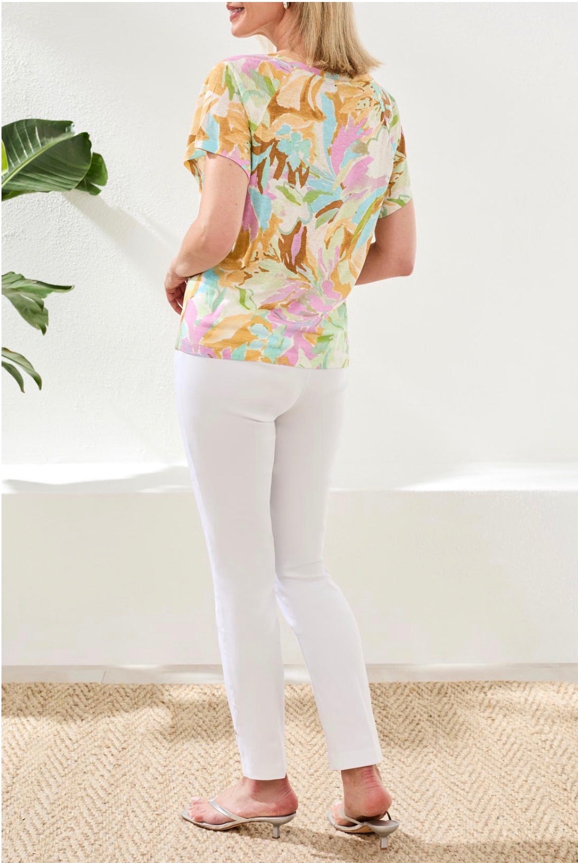 Tribal Short Sleeve Spring Print Top