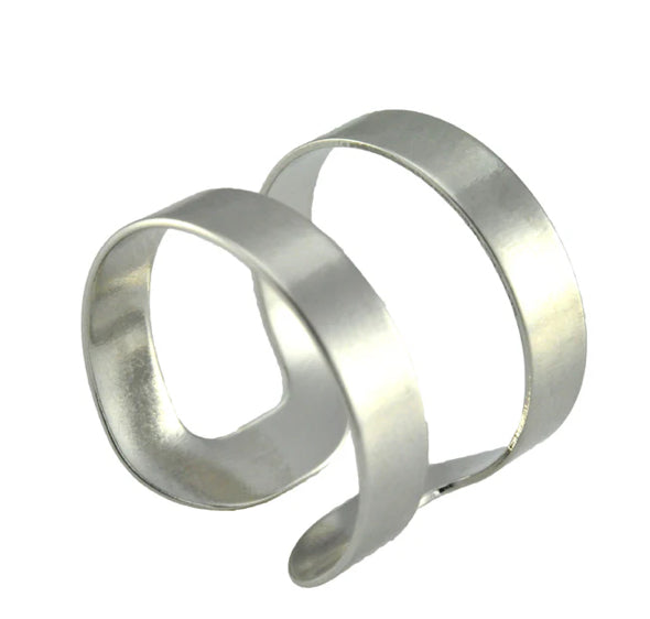 SAI BRAZIL Adjustable Cobalt Plated Wide Ring