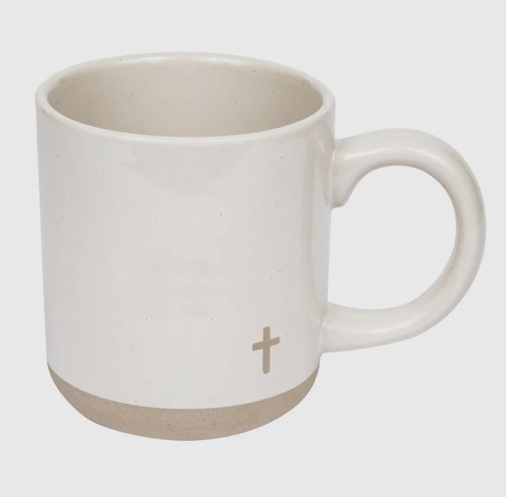 SWD CROSS STONEWARE MUG