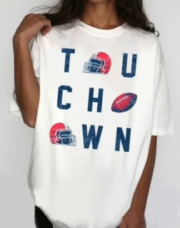 HRT/LUV TOUCHDOWN OVERSIZED TEE