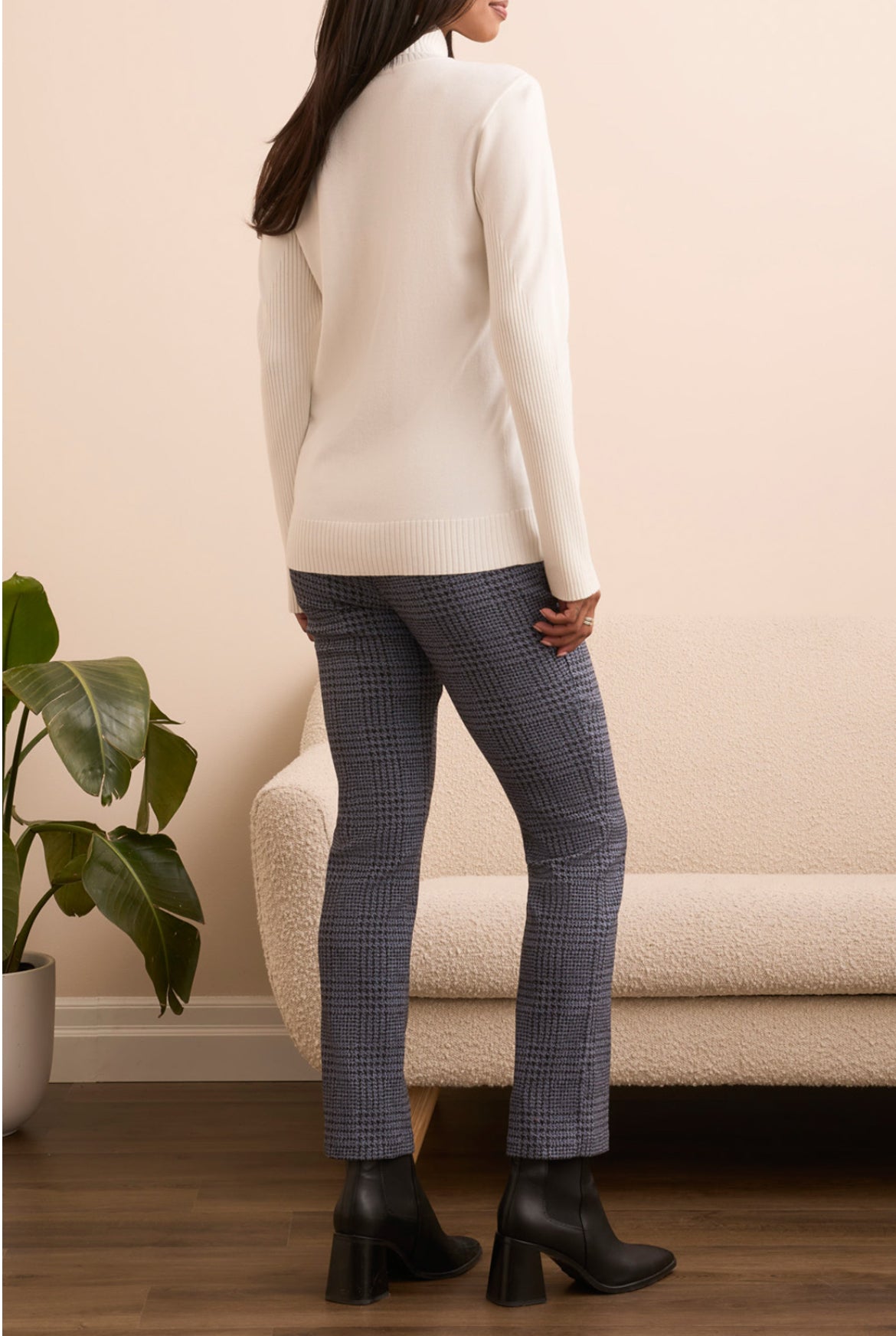 Tribal Lightweight Turtleneck Sweater Cream