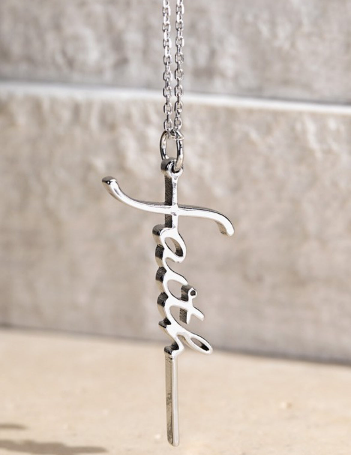 URBAN Faith Silver Necklace