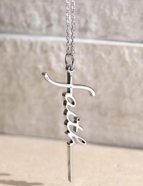 URBAN Faith Silver Necklace