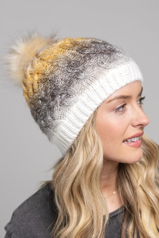 URBAN OMBRE PEANUT BUTTER BEANIE