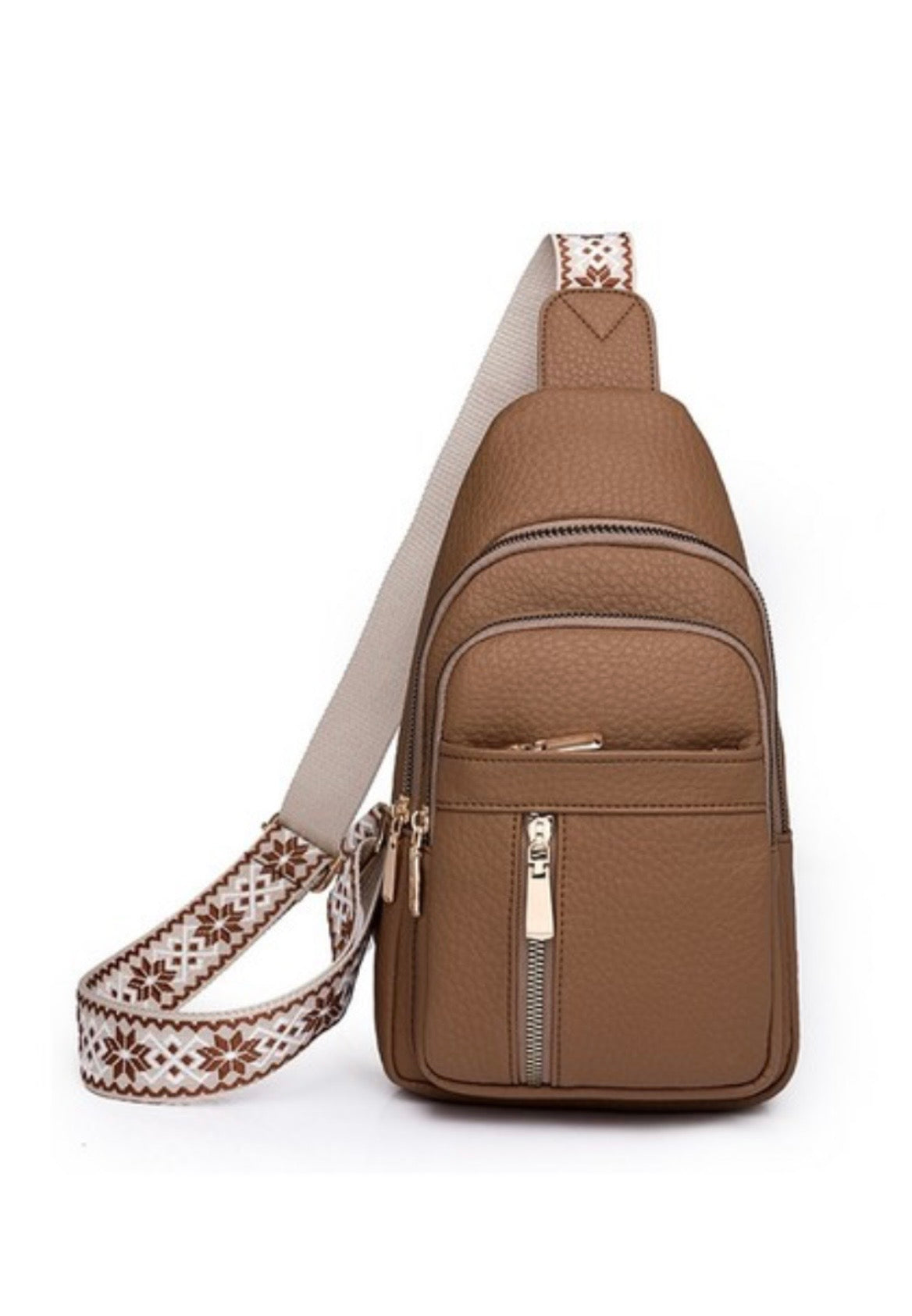 ZEN Vegan Leather Crossbody Sling Chest Pack Bag