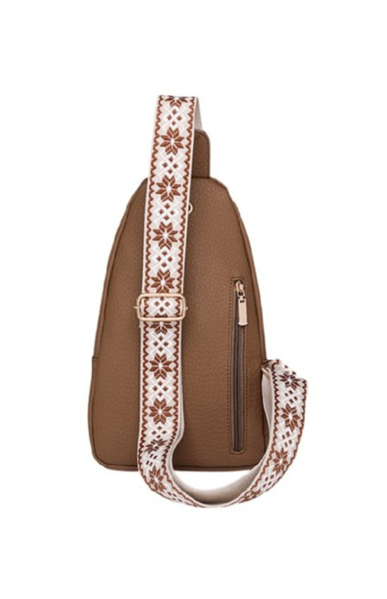 ZEN Vegan Leather Crossbody Sling Chest Pack Bag