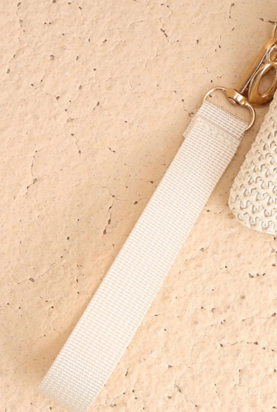 ZEN Boho Woven Straw Wristlet Wallet Bag