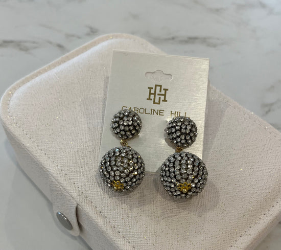 CH 814 CZ Double Ball Earrings